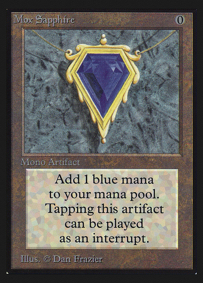 Magic the Gathering Card - Mox Sapphire - MTG Circle