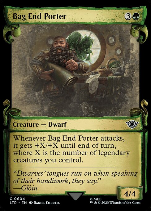 Magic the Gathering Card - Bag End Porter - MTG Circle