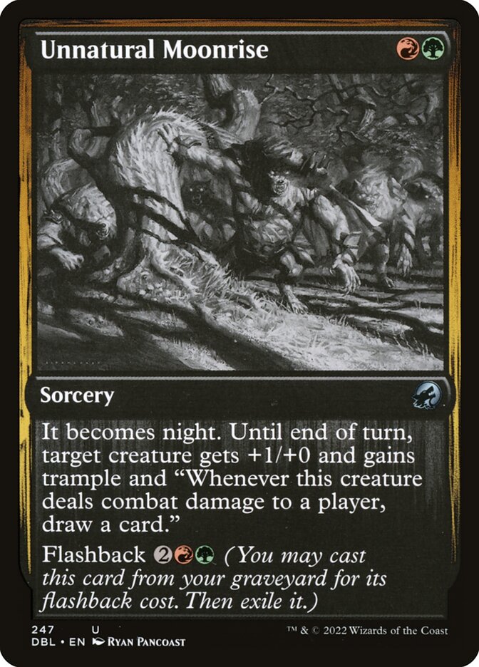 Magic the Gathering Card - Unnatural Moonrise - MTG Circle