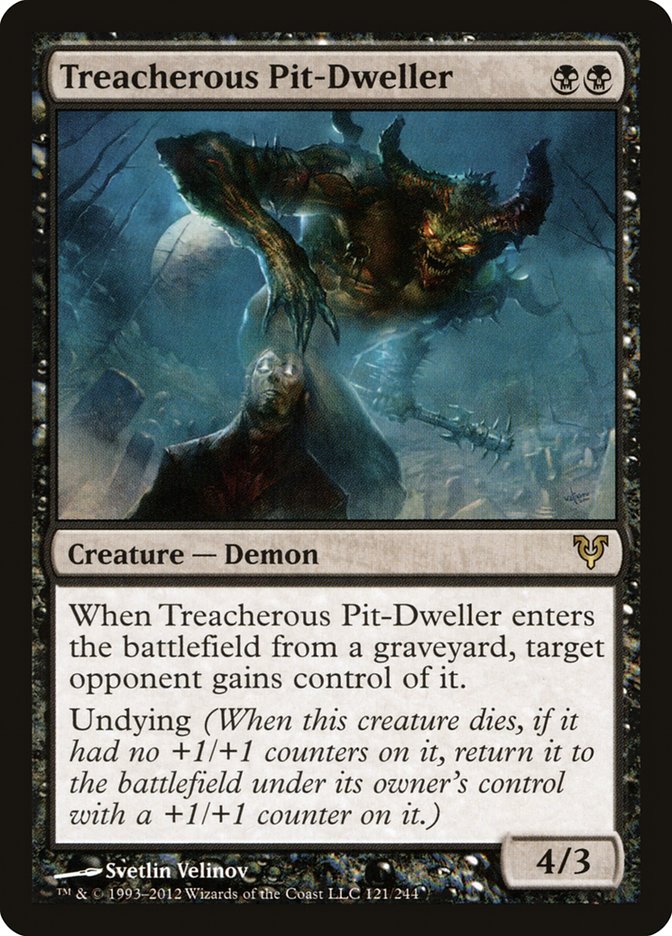 Magic the Gathering Card - Treacherous Pit-Dweller - MTG Circle