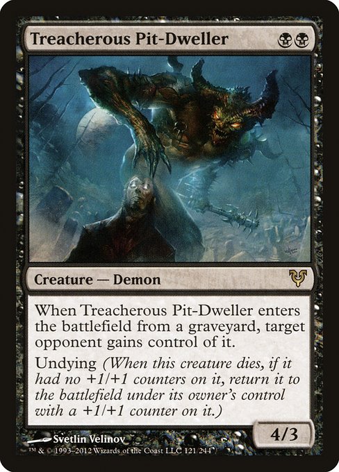 Magic the Gathering Card - Treacherous Pit-Dweller - MTG Circle
