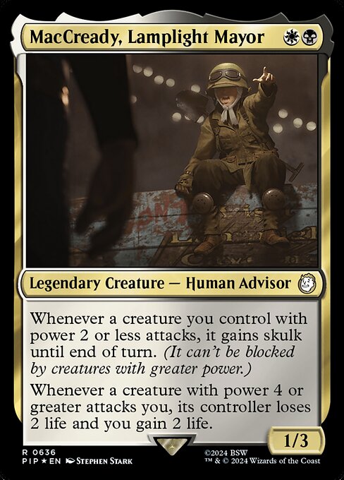 Magic the Gathering Card - MacCready, Lamplight Mayor - MTG Circle