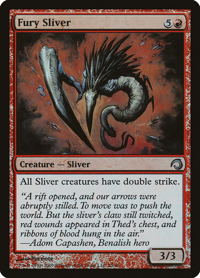 Magic the Gathering Card - Fury Sliver - MTG Circle