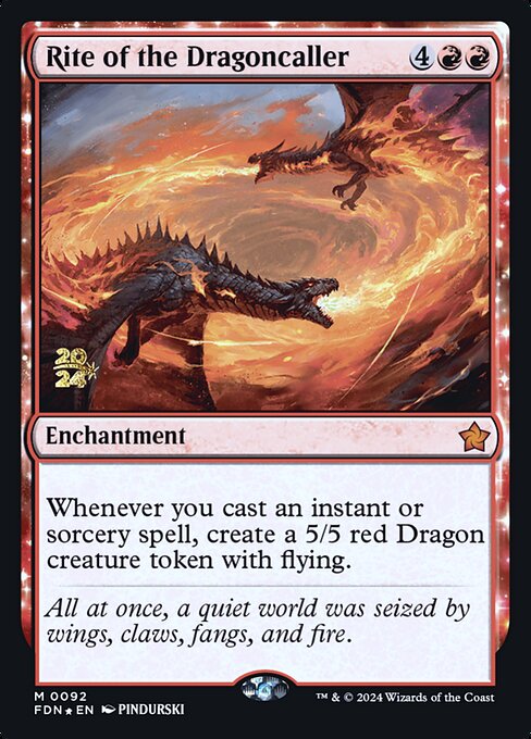 Magic the Gathering Card - Rite of the Dragoncaller - MTG Circle