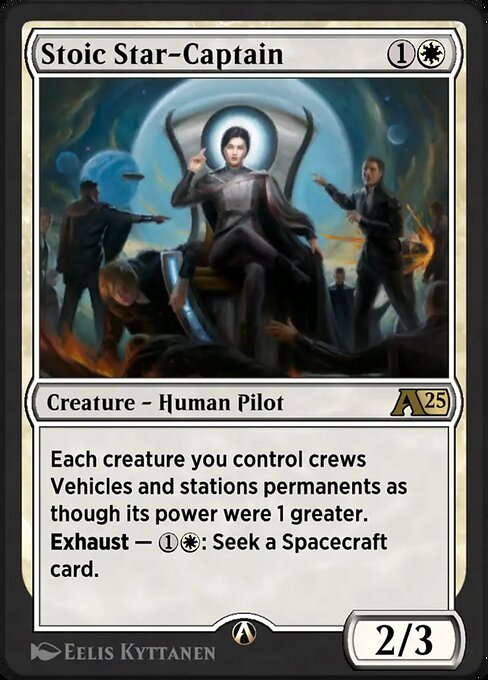 Magic the Gathering Card - Stoic Star-Captain - MTG Circle