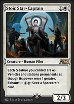 Magic the Gathering Card - Stoic Star-Captain - MTG Circle