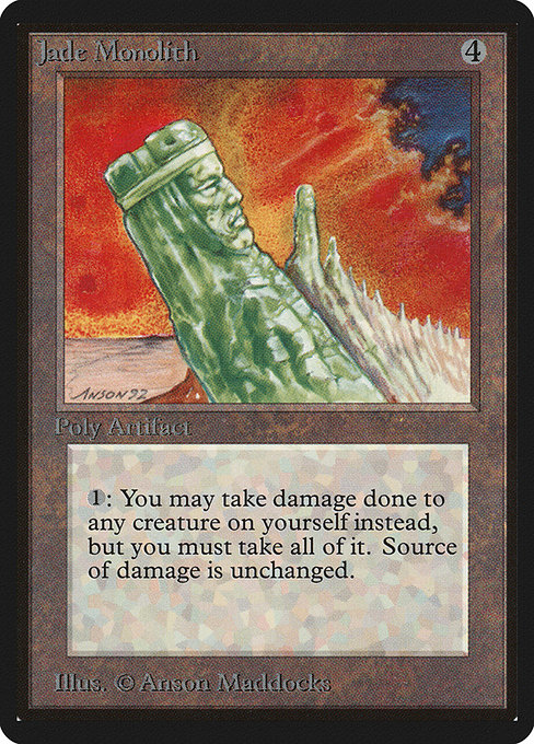Magic the Gathering Card - Jade Monolith - MTG Circle