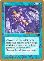 Magic the Gathering Card - Recall - MTG Circle
