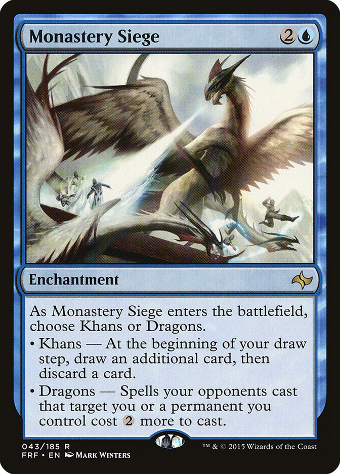 Magic the Gathering Card - Monastery Siege - MTG Circle