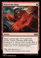 Magic the Gathering Card - Monstrous Rage - MTG Circle