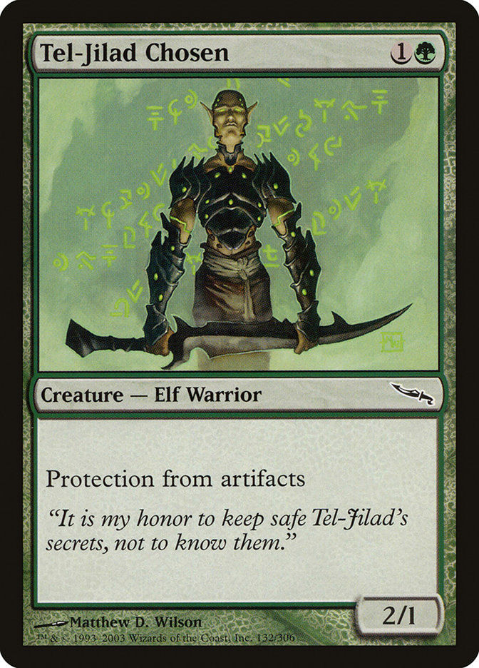 Magic the Gathering Card - Tel-Jilad Chosen - MTG Circle