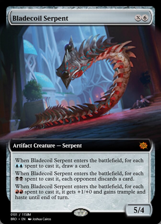Magic the Gathering Card - Bladecoil Serpent - MTG Circle