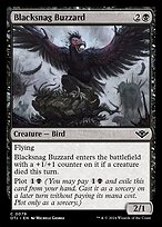 Magic the Gathering Card - Blacksnag Buzzard - MTG Circle