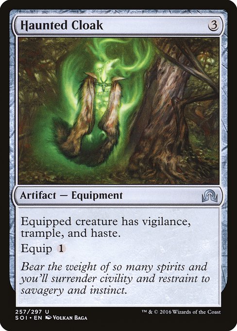 Magic the Gathering Card - Haunted Cloak - MTG Circle