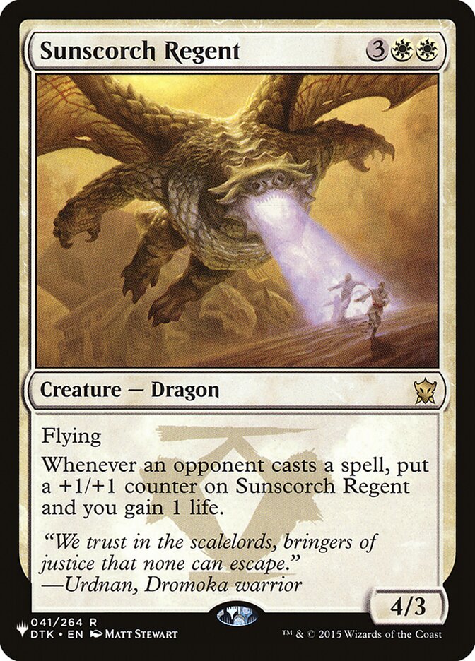Magic the Gathering Card - Sunscorch Regent - MTG Circle