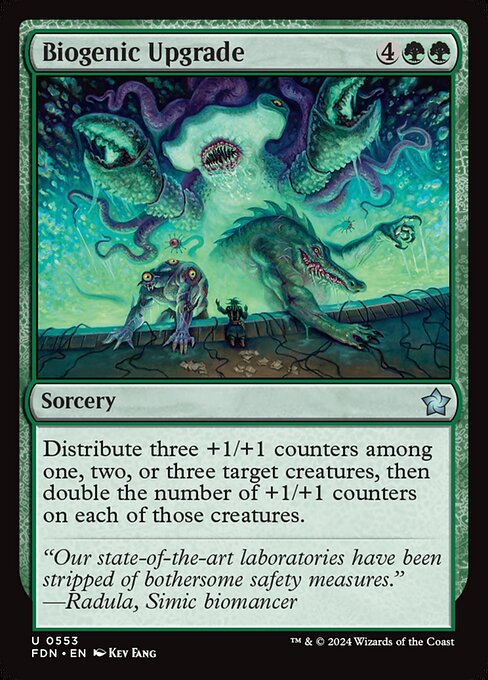 Magic the Gathering Card - Biogenic Upgrade - MTG Circle