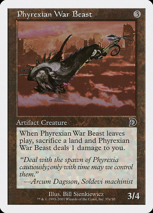Magic the Gathering Card - Phyrexian War Beast - MTG Circle