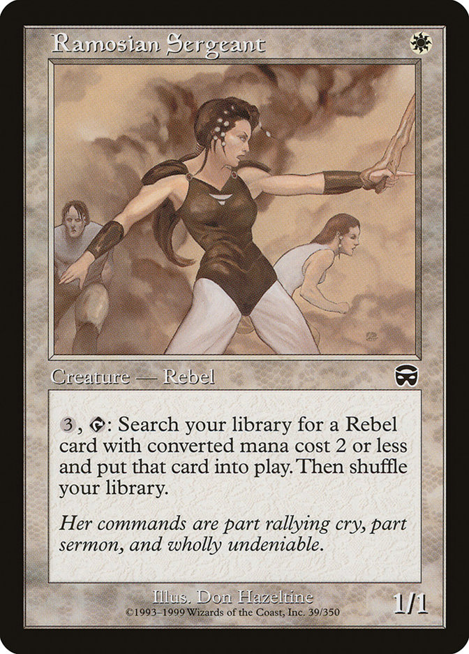 Magic the Gathering Card - Ramosian Sergeant - MTG Circle
