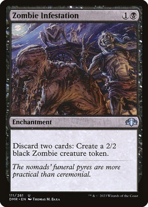 Magic the Gathering Card - Zombie Infestation - MTG Circle
