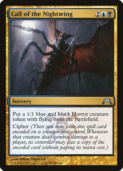 Magic the Gathering Card - Call of the Nightwing - MTG Circle