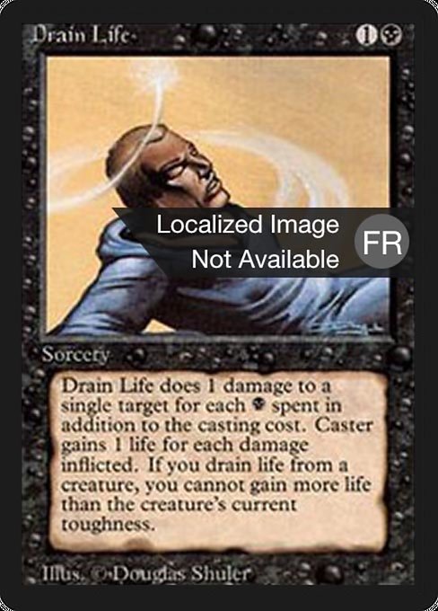 Magic the Gathering Card - Drain Life - MTG Circle