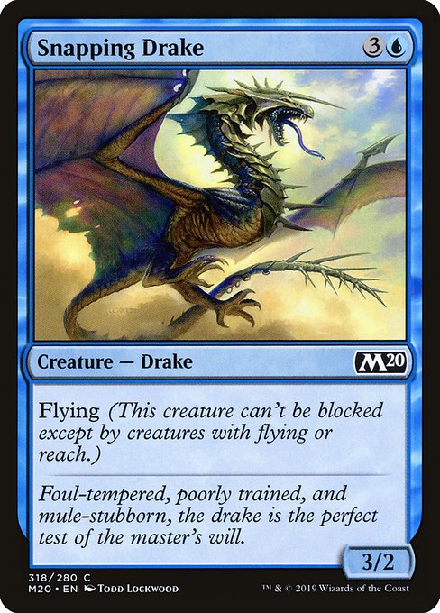 Magic the Gathering Card - Snapping Drake - MTG Circle