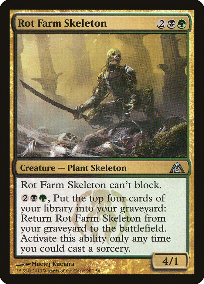 Magic the Gathering Card - Rot Farm Skeleton - MTG Circle