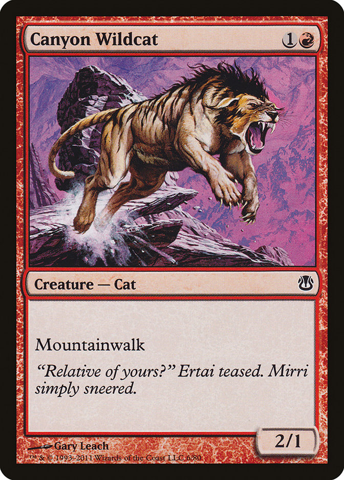 Magic the Gathering Card - Canyon Wildcat - MTG Circle