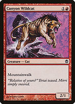 Magic the Gathering Card - Canyon Wildcat - MTG Circle