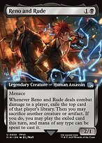 Magic the Gathering Card - Reno and Rude - MTG Circle