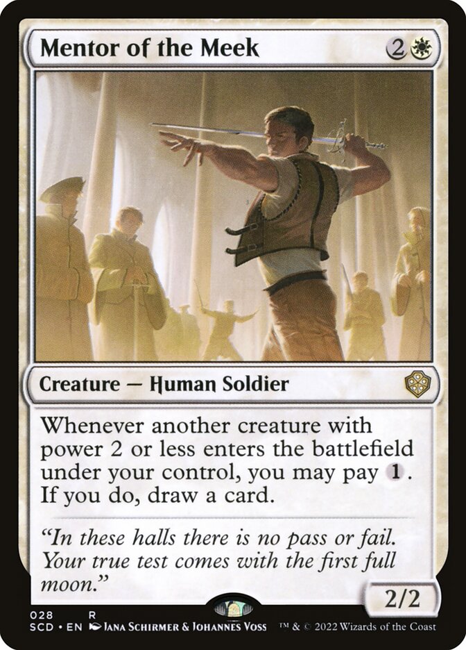 Magic the Gathering Card - Mentor of the Meek - MTG Circle