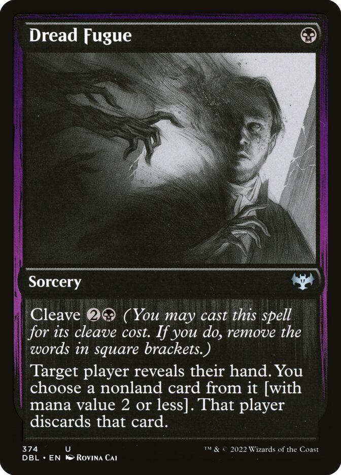 Magic the Gathering Card - Dread Fugue - MTG Circle