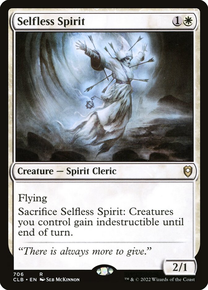 Magic the Gathering Card - Selfless Spirit - MTG Circle