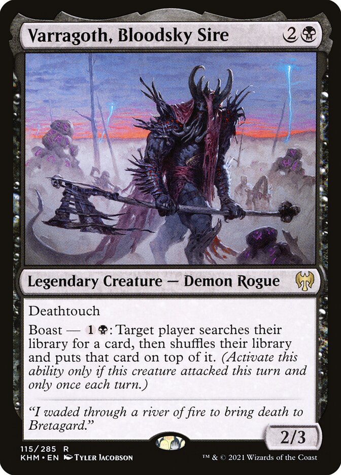 Magic the Gathering Card - Varragoth, Bloodsky Sire - MTG Circle