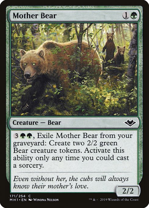 Magic the Gathering Card - Mother Bear - MTG Circle