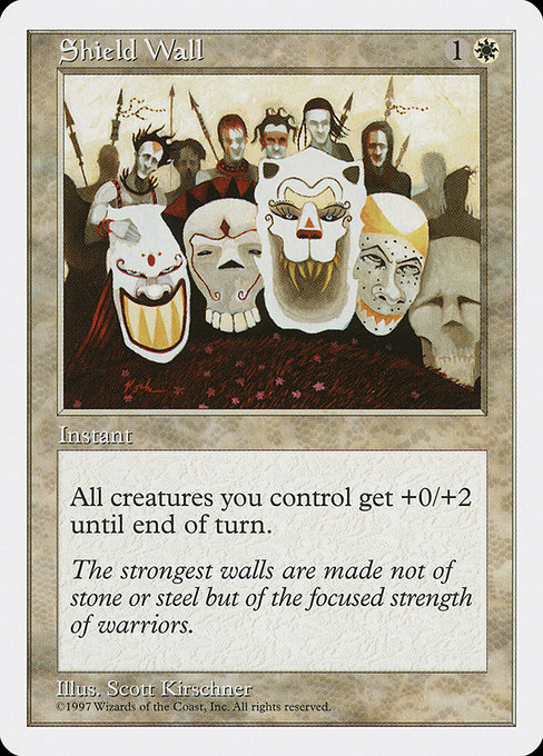 Magic the Gathering Card - Shield Wall - MTG Circle