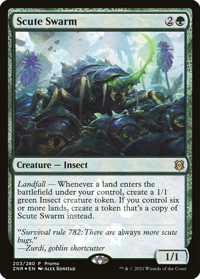 Magic the Gathering Card - Scute Swarm - MTG Circle