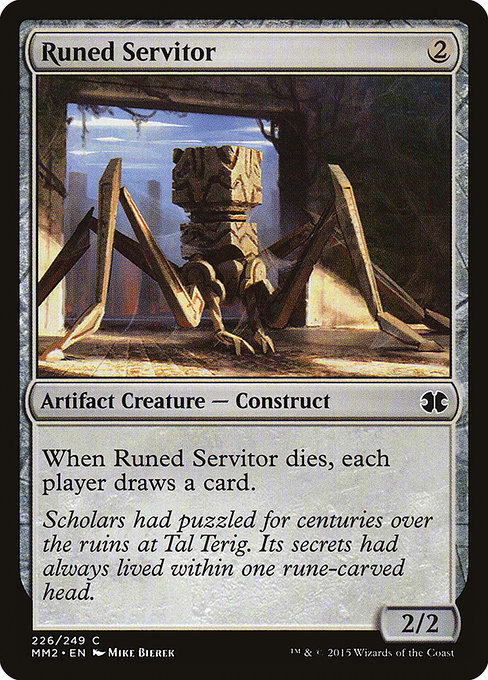 Magic the Gathering Card - Runed Servitor - MTG Circle