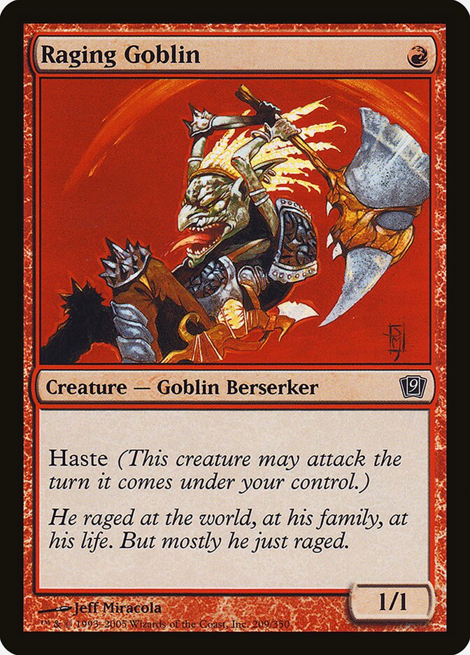 Magic the Gathering Card - Raging Goblin - MTG Circle