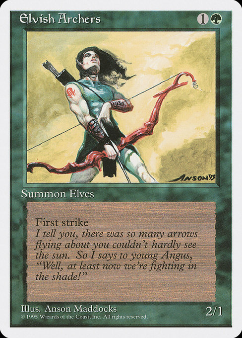 Magic the Gathering Card - Elvish Archers - MTG Circle