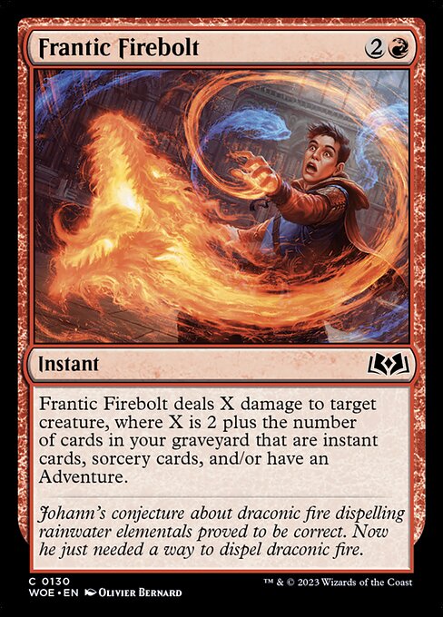 Magic the Gathering Card - Frantic Firebolt - MTG Circle