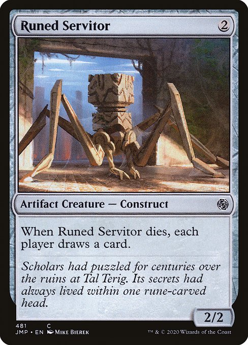 Magic the Gathering Card - Runed Servitor - MTG Circle