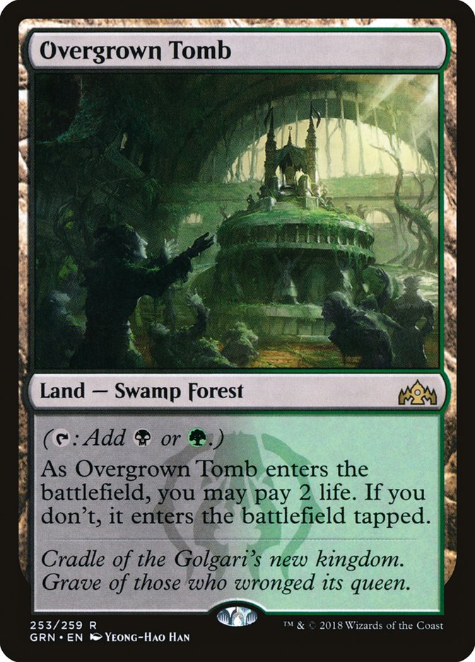 Magic the Gathering Card - Overgrown Tomb - MTG Circle