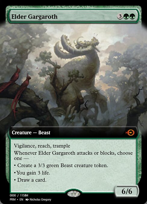 Magic the Gathering Card - Elder Gargaroth - MTG Circle