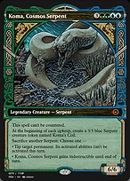 Magic the Gathering Card - Koma, Cosmos Serpent - MTG Circle