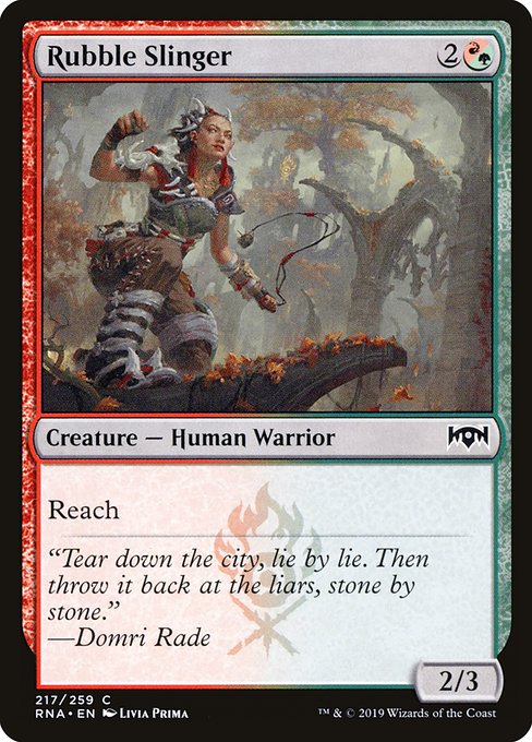 Magic the Gathering Card - Rubble Slinger - MTG Circle