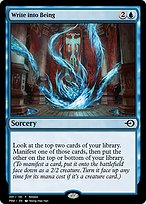 Magic the Gathering Card - Write into Being - MTG Circle