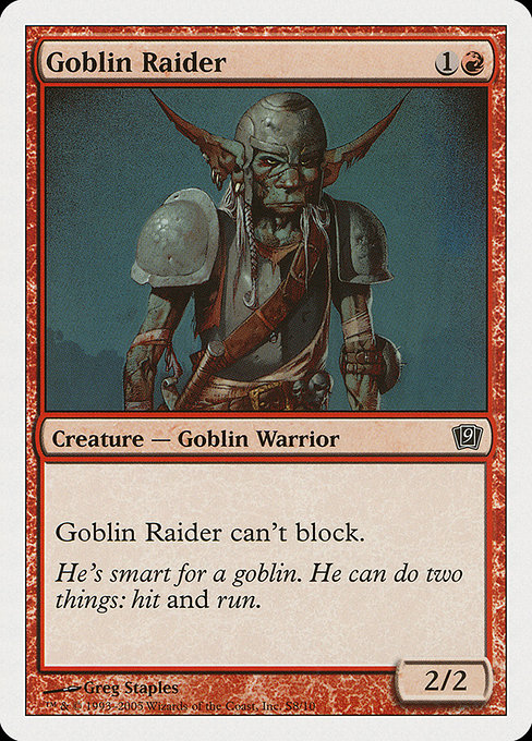 Magic the Gathering Card - Goblin Raider - MTG Circle