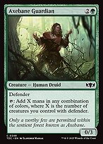 Magic the Gathering Card - Axebane Guardian - MTG Circle