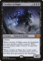 Magic the Gathering Card - Cavalier of Night - MTG Circle